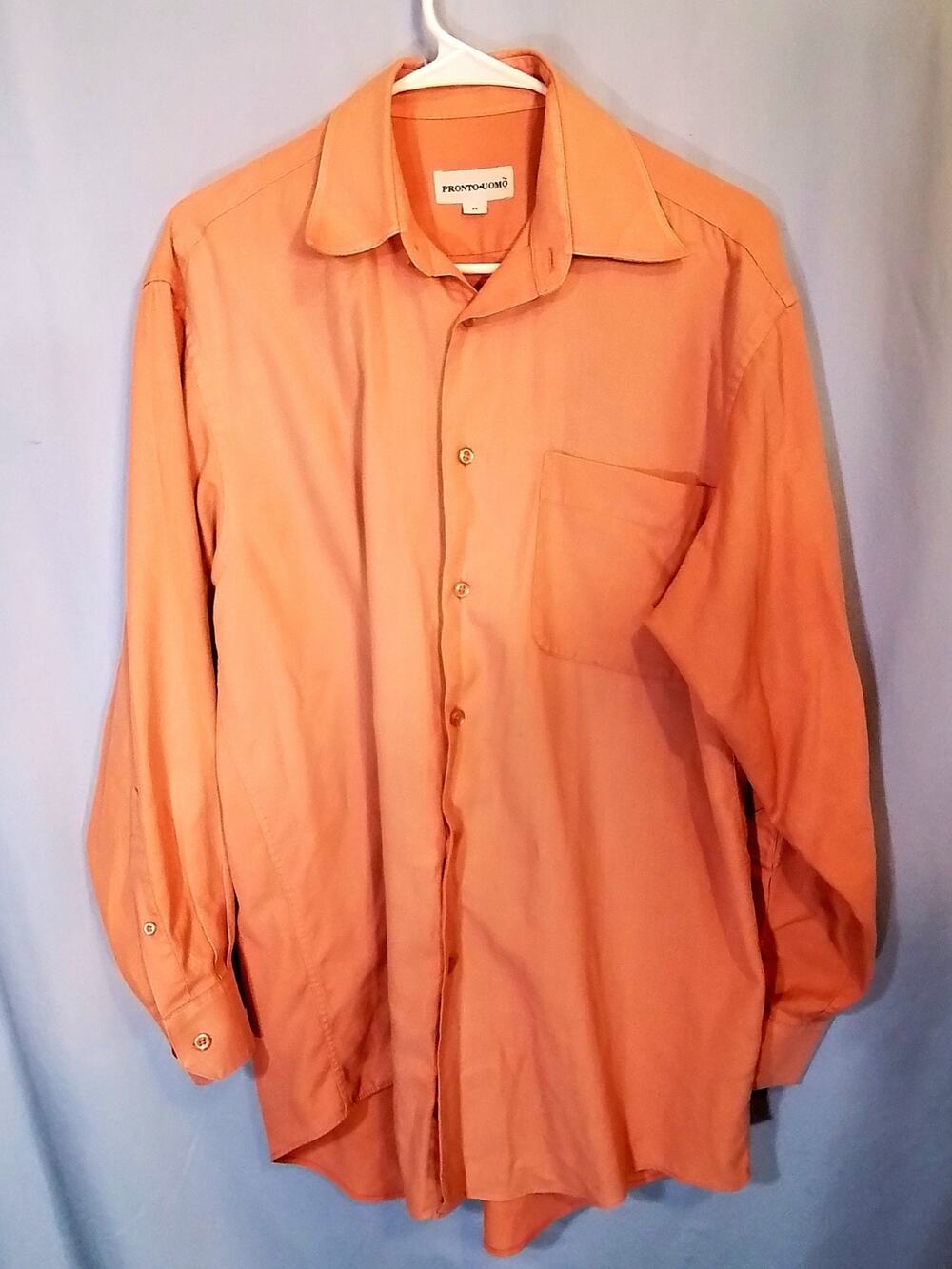 Pronto Uomo men's  salmon colored dress shirt